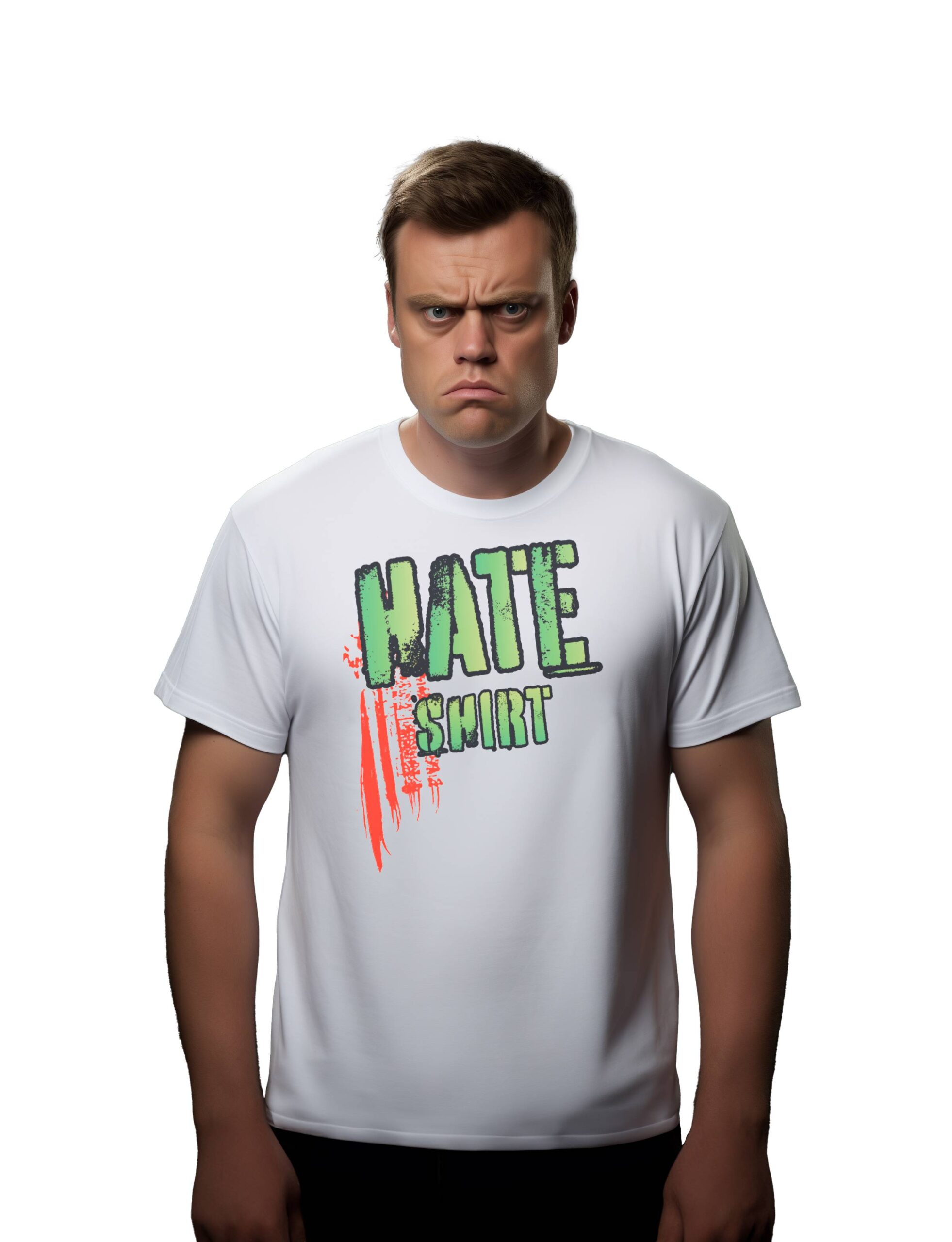 Frowny-hateshirt-white