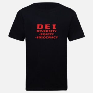 VP Diversity Equity Ideocracy Red on Black